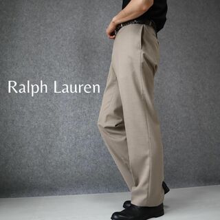 ラルフローレン(Ralph Lauren)の【ラルフローレン】セミワイド レーヨン とろみ スラックス ベージュ W34(スラックス)