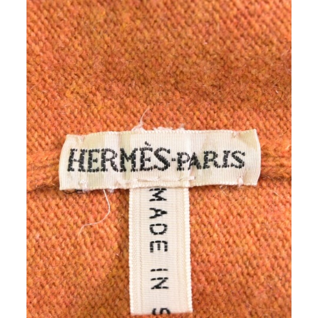 Hermes - HERMES エルメス ベスト/ノースリーブ S オレンジ 【古着