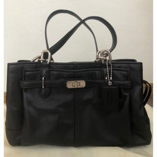 コーチ(COACH)のコーチ チェルシー レザー ジェイデン キャリーオール ハンドバッグ ブラック(ハンドバッグ)