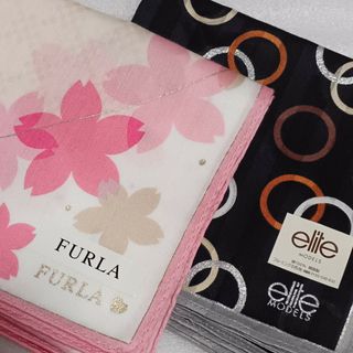 フルラ(Furla)の値下げ📌フルラ&elite ☆大判ハンカチ２枚セット🌸(ハンカチ)