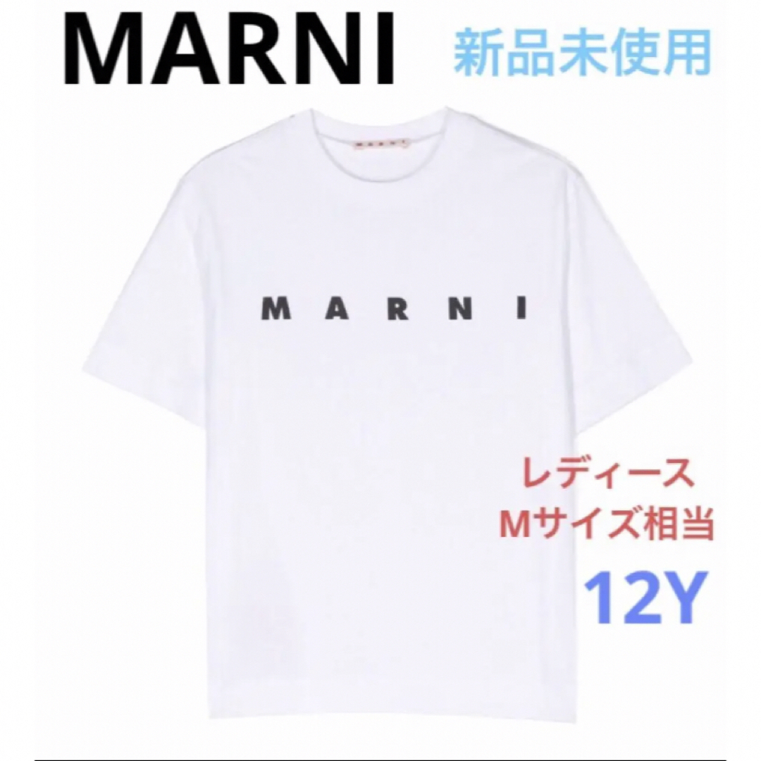 MARNI シンプルロゴTシャツ　ホワイト　12Y  M相当