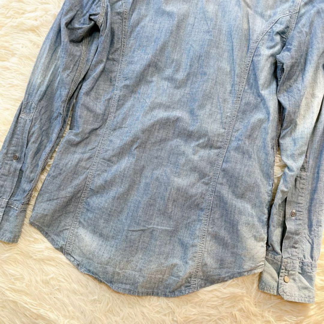 DIESEL(ディーゼル)のディーゼル デニムシャツ S DIESEL 長袖 ブルー メンズのトップス(シャツ)の商品写真