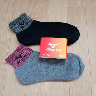 ミズノ(MIZUNO)のミズノ　ショートソックス　2セット(ソックス)