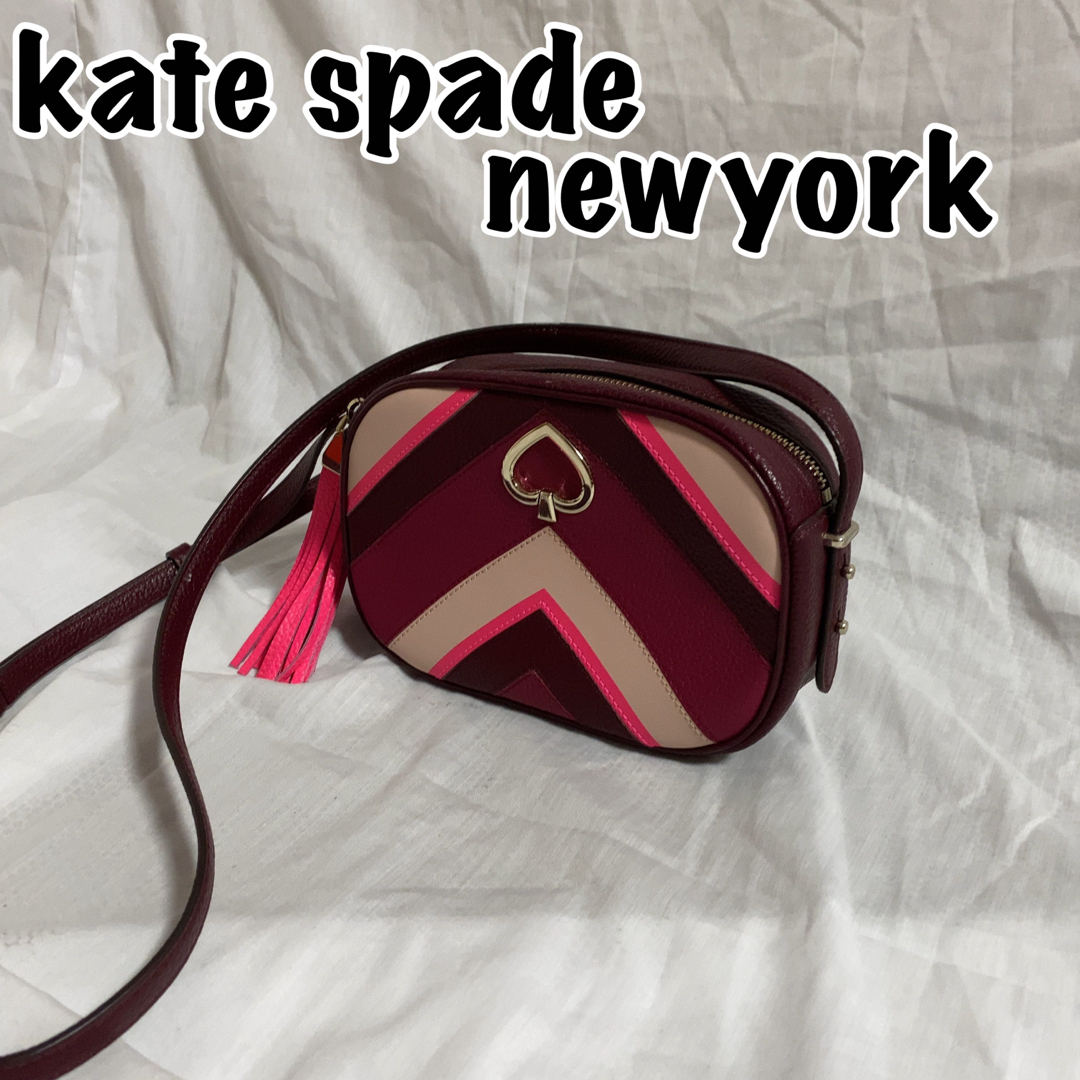 比較的美品！kate spade ショルダーバッグ カメラバッグ スペード