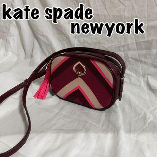 ケイトスペードニューヨーク(kate spade new york)の比較的美品！kate spade ショルダーバッグ カメラバッグ スペード(ショルダーバッグ)