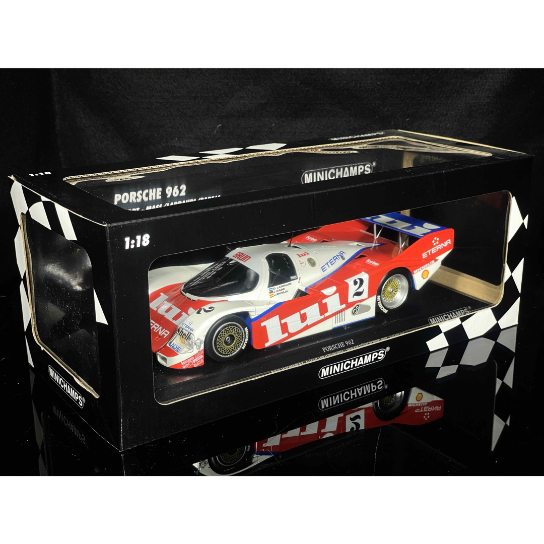 ミニチャンプス 1/18 ポルシェ 962 ニュルブルクリンク 1987 www