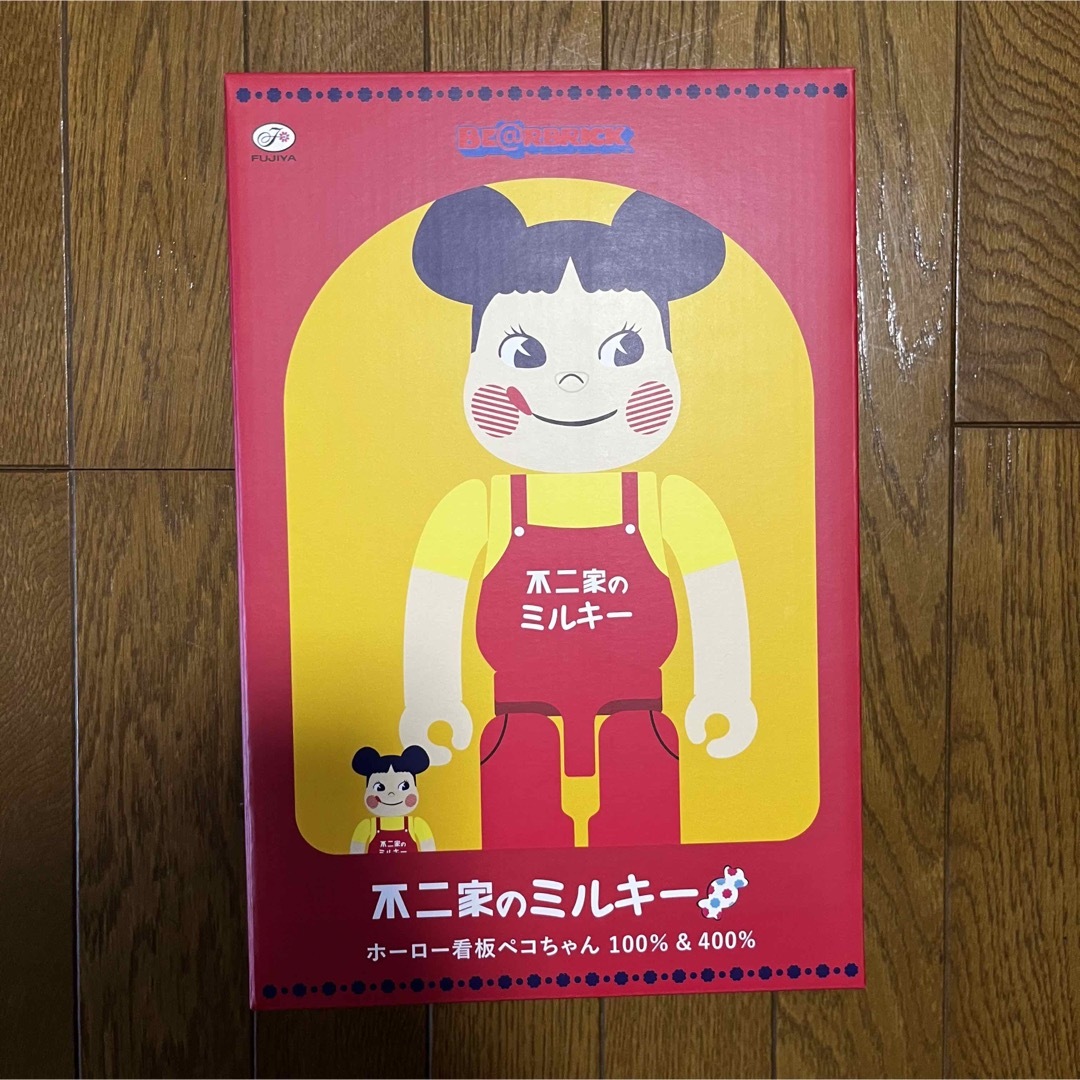 BE@RBRICK 100% 400% ホーロー看板 ペコちゃん ベアブリック