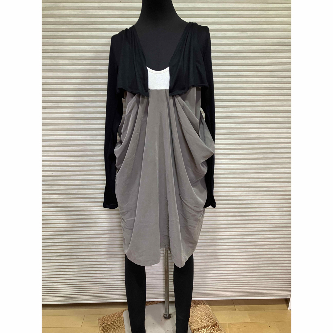 And A - AndAアンドエー美良品 重ね着風ドレープワンピ 2点以上