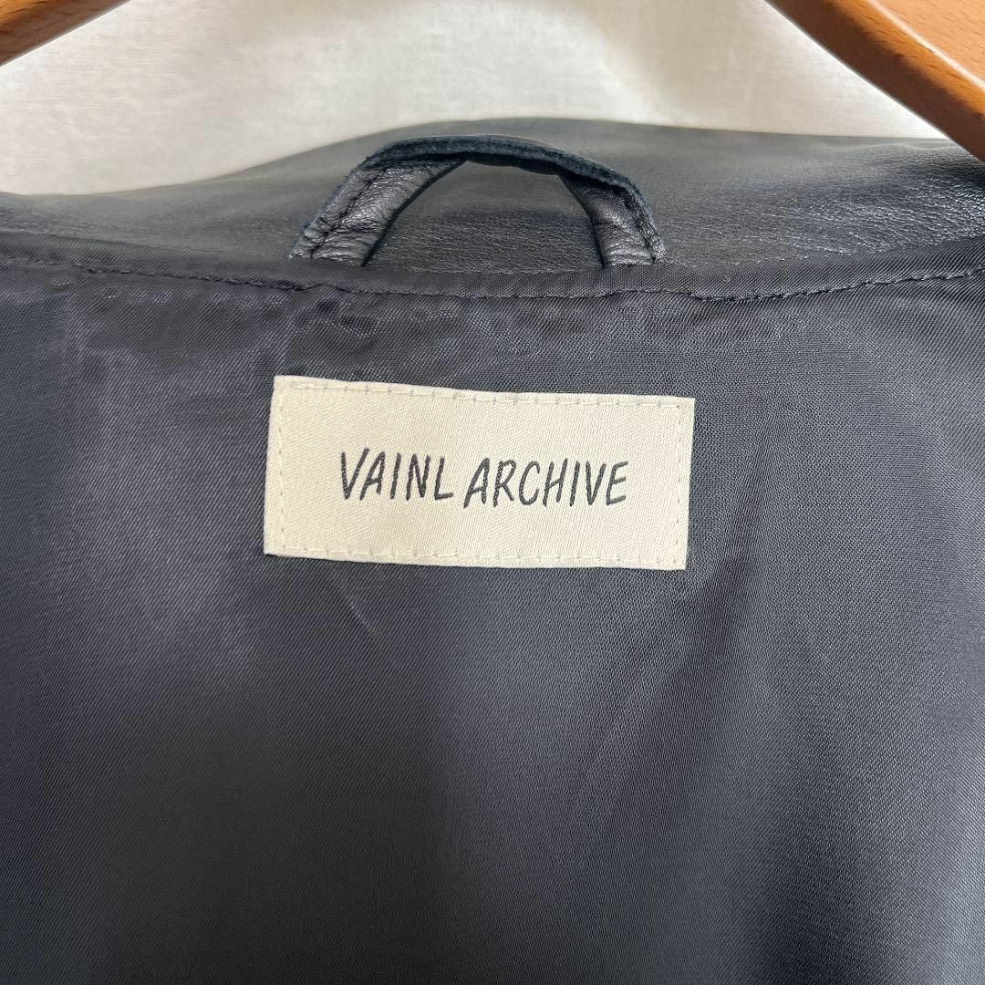 VAINL ARCHIVE PAULレザーライダースジャケットM