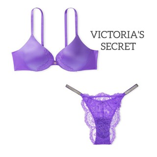 ヴィクトリアズシークレット(Victoria's Secret)のラスト♡ヴィクトリアシークレット プッシュアップブラ ソング セット(ブラ&ショーツセット)