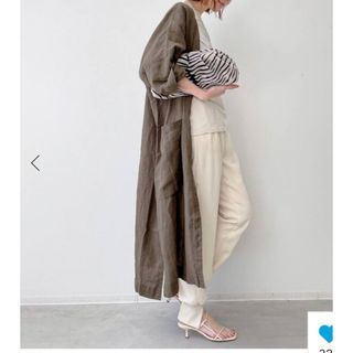 アパルトモンドゥーズィエムクラス ガウンコート(レディース)(リネン