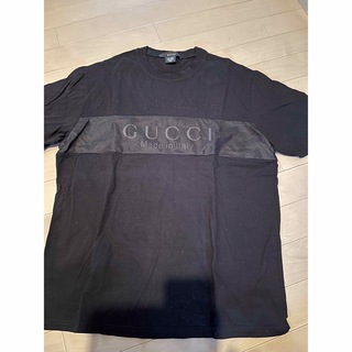 グッチ(Gucci)のGUCCI Tシャツ黒袖ロゴ(Tシャツ(半袖/袖なし))