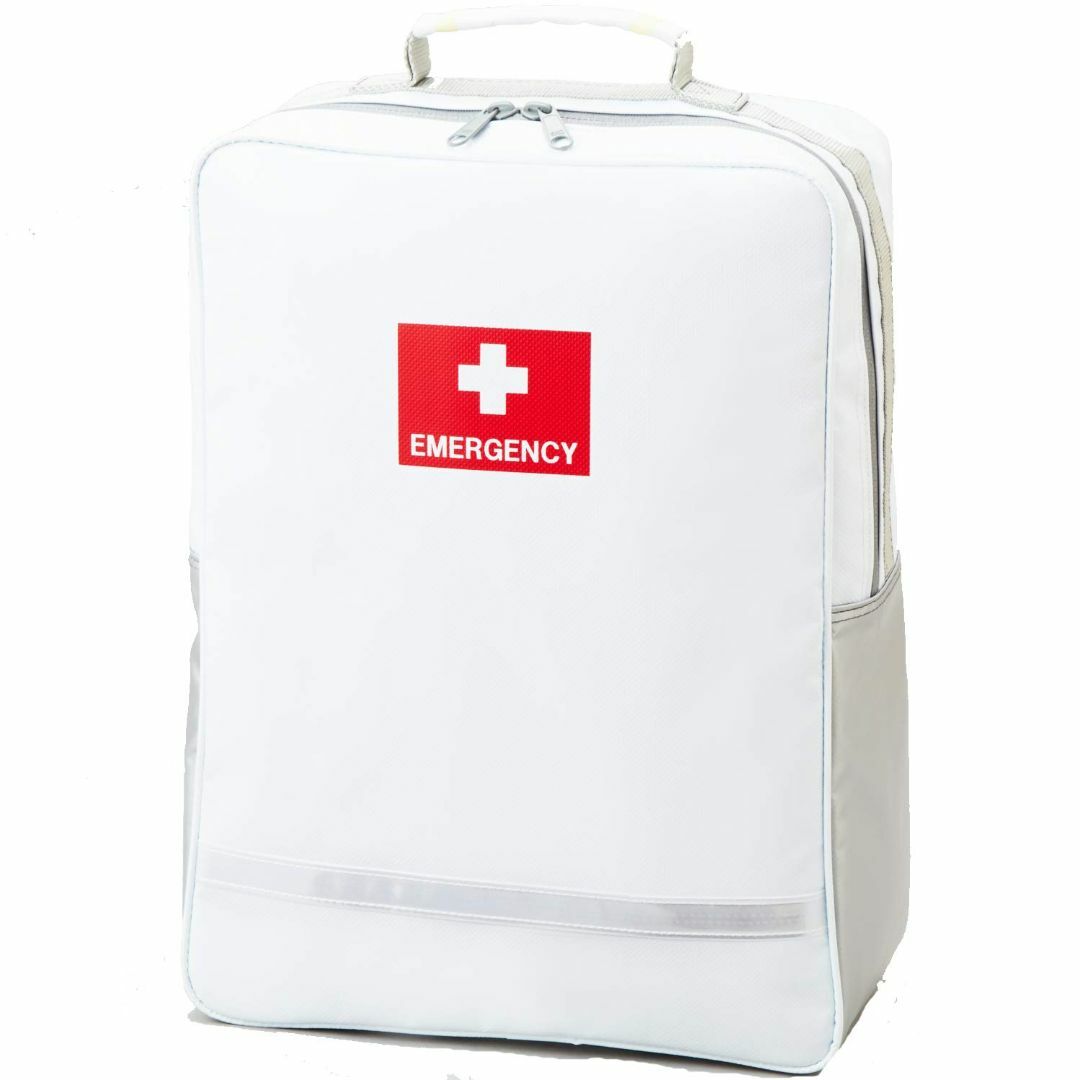 【色: ホワイト（14L）】非常持出袋単品 防災リュック 防炎・防水・防汚素材
