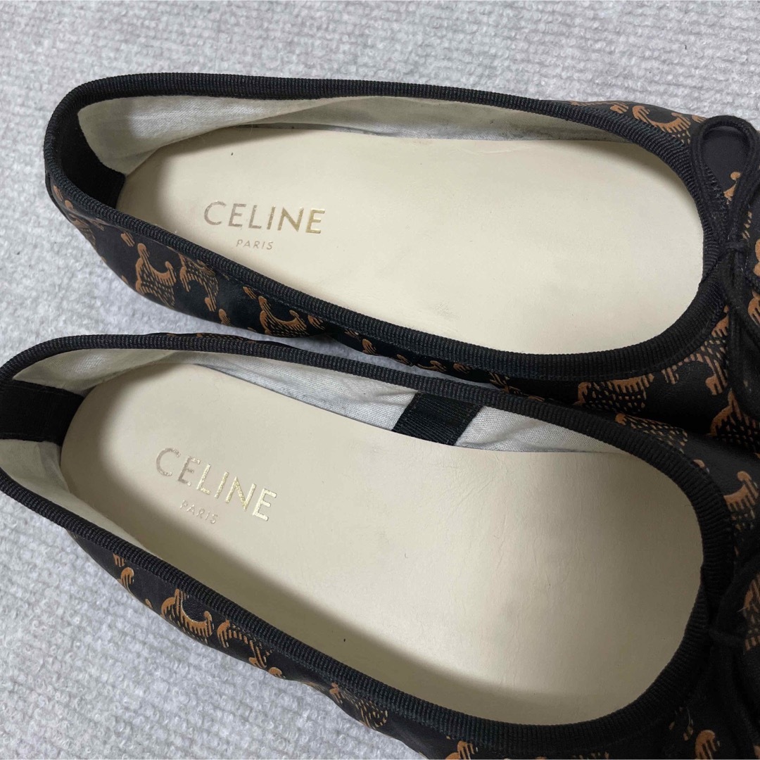 【人気】21SS 定価9万 CELINE セリーヌ トリオンフ バレエシューズ