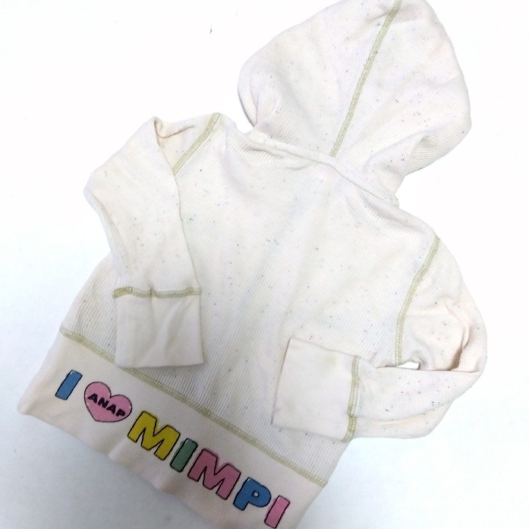 anap mimpi(アナップミンピ)のANAP　MIMPI　パーカー　サイズ90 キッズ/ベビー/マタニティのキッズ服男の子用(90cm~)(ジャケット/上着)の商品写真