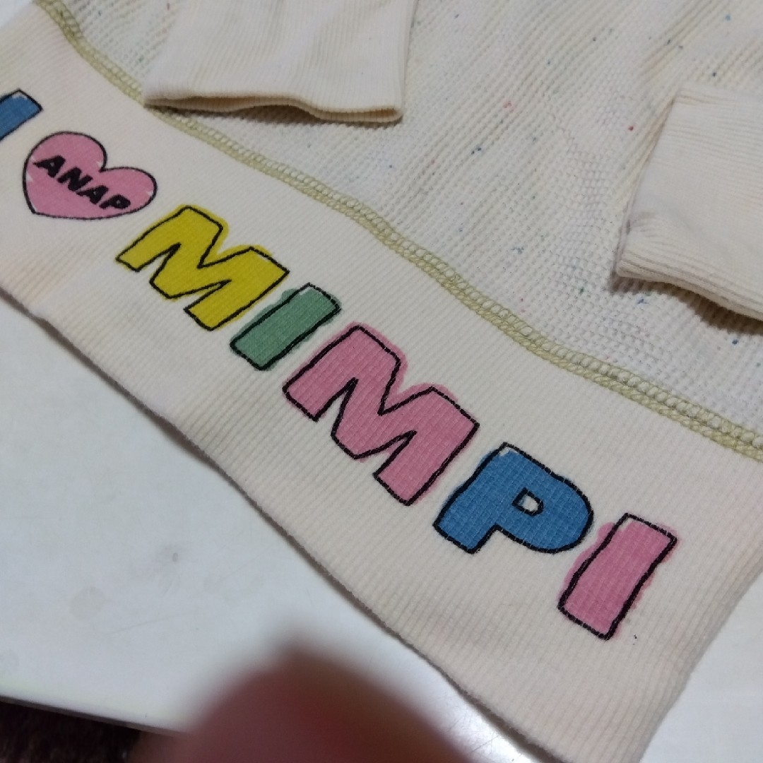 anap mimpi(アナップミンピ)のANAP　MIMPI　パーカー　サイズ90 キッズ/ベビー/マタニティのキッズ服男の子用(90cm~)(ジャケット/上着)の商品写真