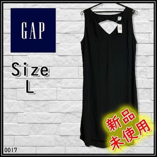 ギャップ(GAP)の0017　GAP　ギャップ　ワンピース　ロング　ひざ丈　黒　ブラック(その他)