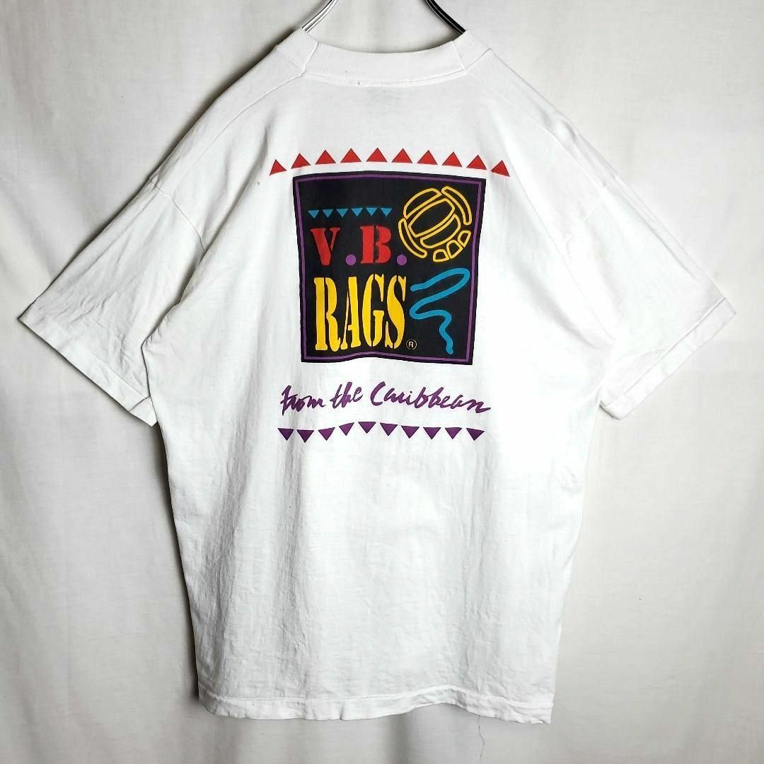 V.B RAGS ヴィンテージ　シングルステッチ　ロゴ　プリント　Tシャツ