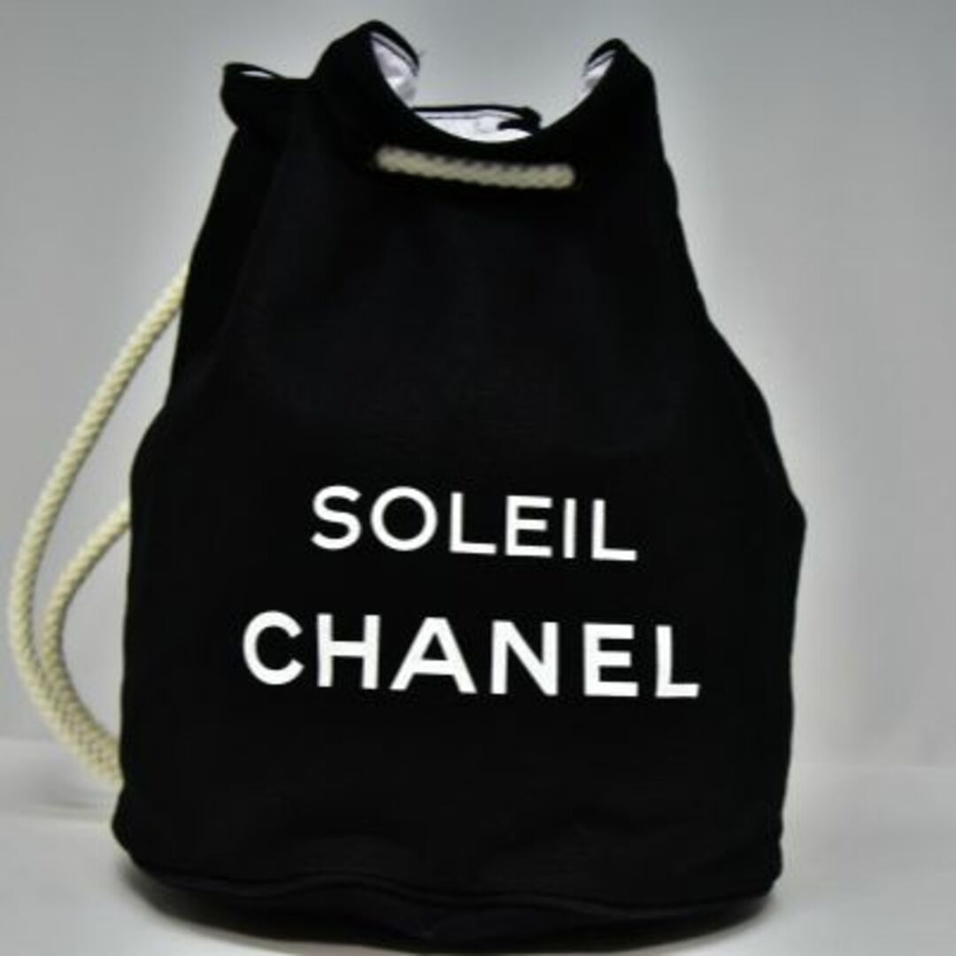 シャネル 巾着バッグ ショルダーバッグ SOLEIL ブラック CHANEL