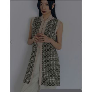 アメリヴィンテージ(Ameri VINTAGE)のamerivintage   MEDI JACQUARD LONG KNIT (Tシャツ(半袖/袖なし))