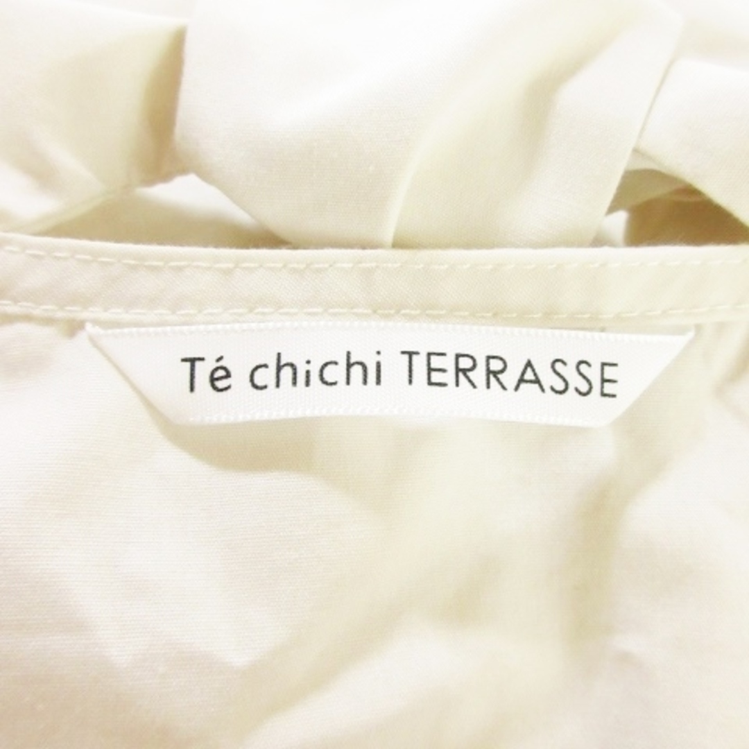 Techichi(テチチ)のテチチ ブラウス シャツ Vカット 長袖 バックリボン F ベージュ レディースのトップス(シャツ/ブラウス(長袖/七分))の商品写真