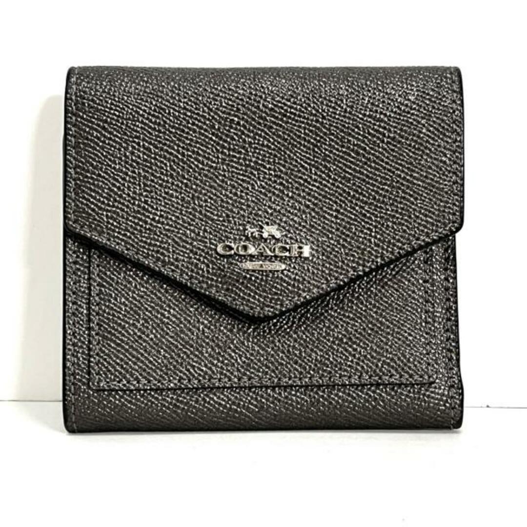 COACH - コーチ 3つ折り財布 - グレー レザーの通販 by ブランディア