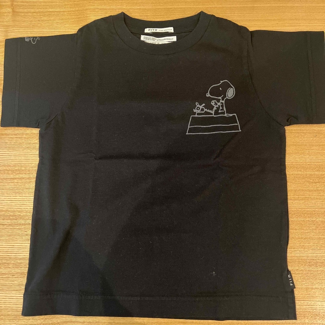 新品未使用☆FITH スヌーピー　Tシャツ　110 ブラック　綿100%
