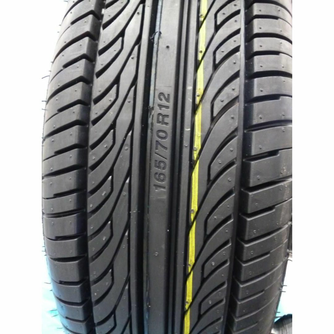 ヴィンテージ復刻 165/70R12 ホワイトレター タイヤ 4本セット 送料