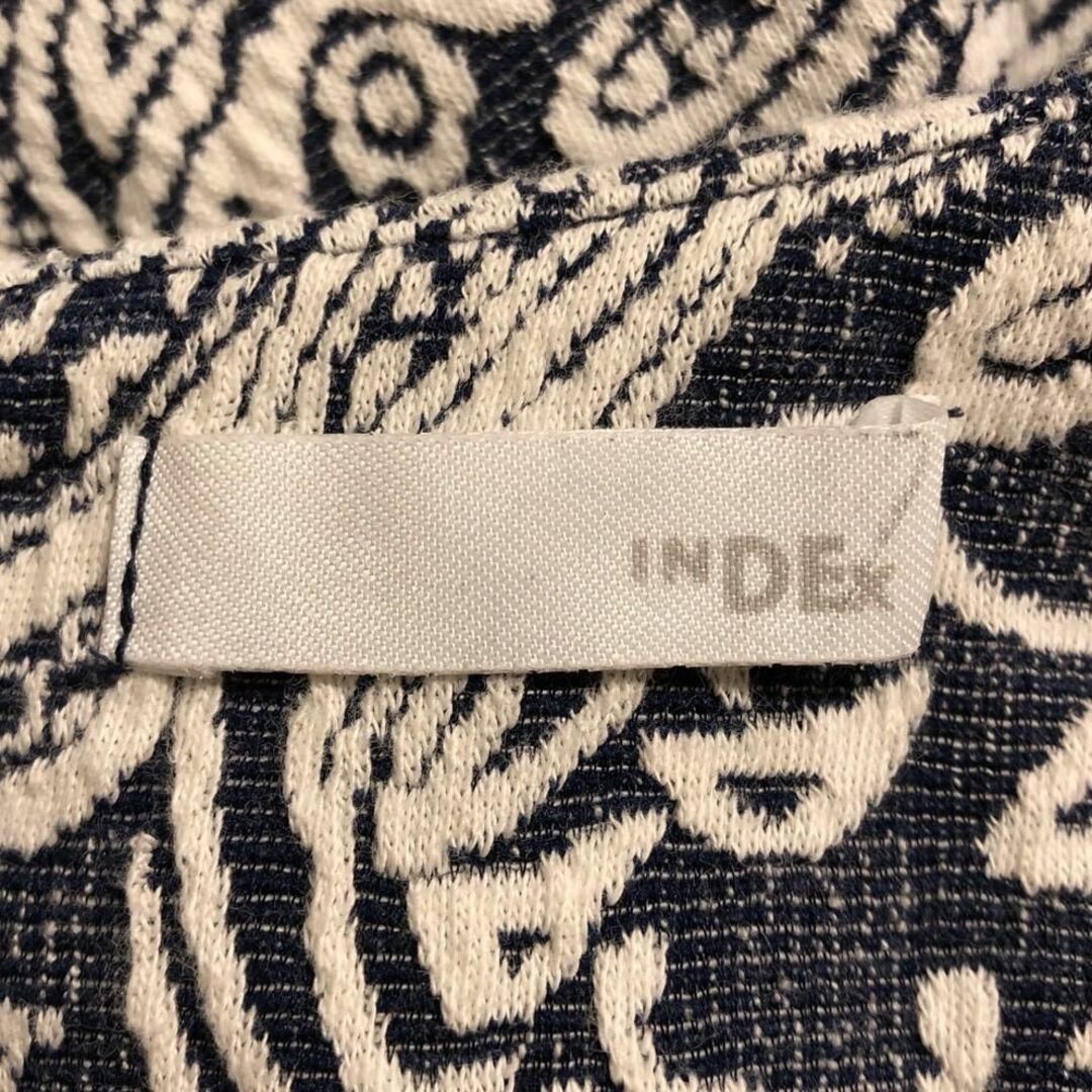 INDEX(インデックス)のINDEX  インデックス　コットン　半袖ワンピース　フリル　レース　膝丈 レディースのワンピース(ひざ丈ワンピース)の商品写真