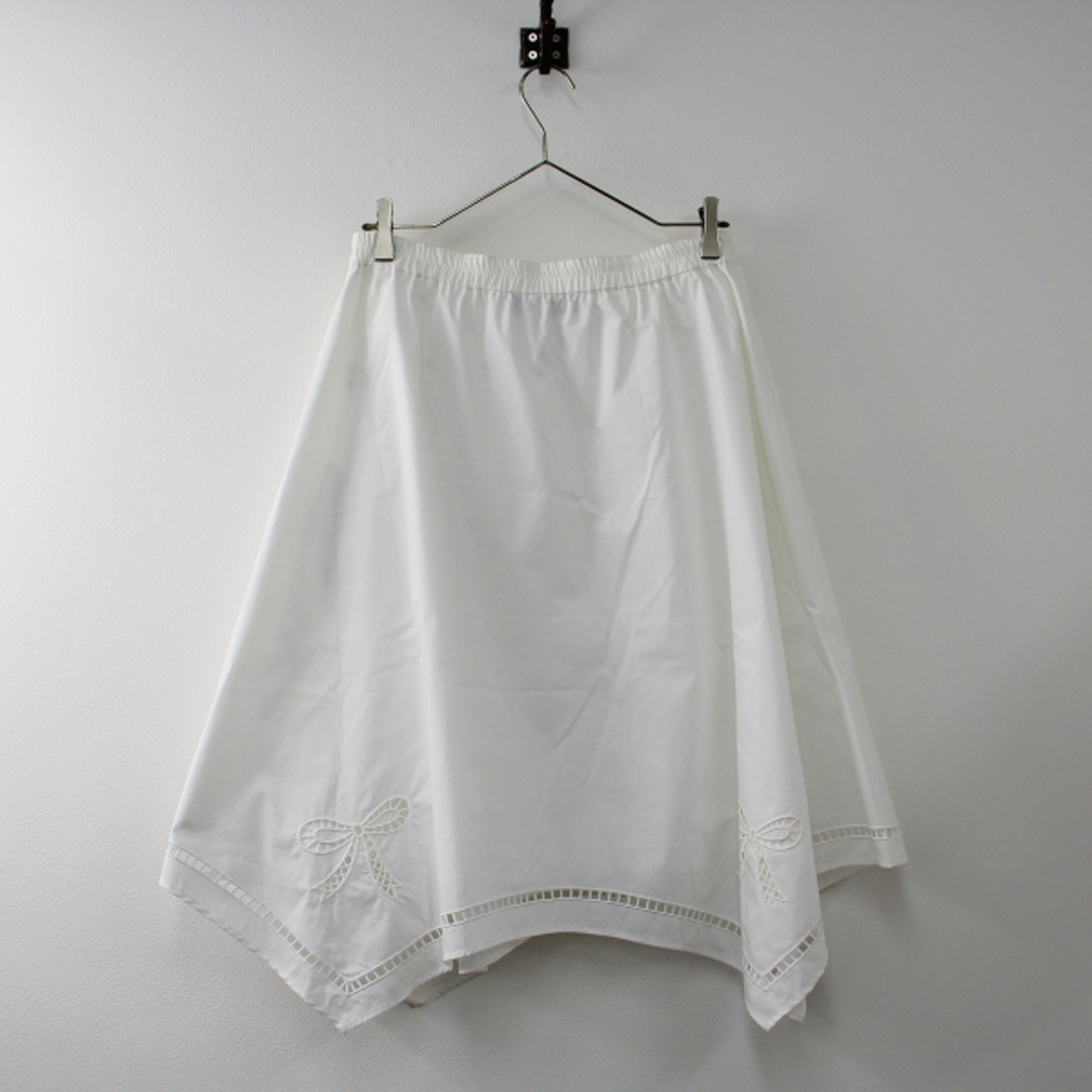 エムズグレイシー　ウールリボン刺繍スカート  40
