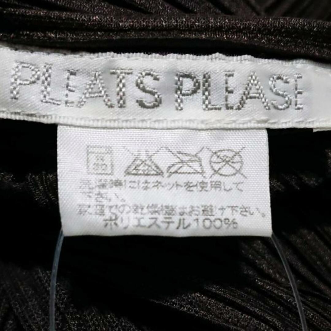 【PLEATS PLEASE】プリーツプリーズ　総柄  黒　サイズ4 XL