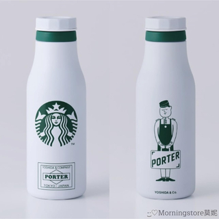 スターバックス(Starbucks)のSTARBUCKS® x PORTER 限定のステンレスボトル(ホワイト)(タンブラー)