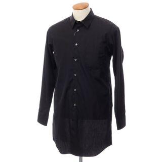 ブラックコムデギャルソン(BLACK COMME des GARCONS)の【中古】【未使用】ブラックコムデギャルソン BLACK COMME des GARCONS コットン ロングシャツ ブラック【サイズM】【メンズ】(シャツ)