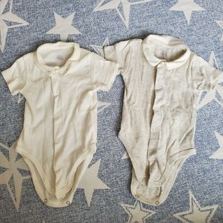 プチバトー(PETIT BATEAU)のプチバトー 半袖ロンパース 60cm セット(カバーオール)