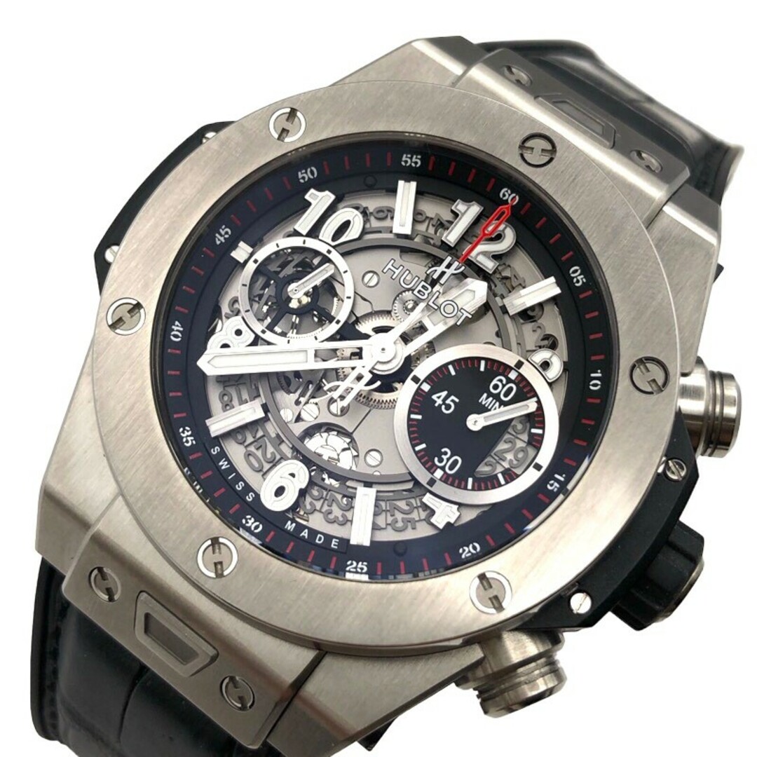 ウブロ HUBLOT ビッグ・バン ウニコ チタニウム 411.NX.1170.RX チタン/ラバー 自動巻き メンズ 腕時計