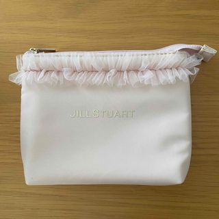 ジルスチュアート(JILLSTUART)の【美品】ジルスチュアート コスメポーチ フリル ピンク(ポーチ)