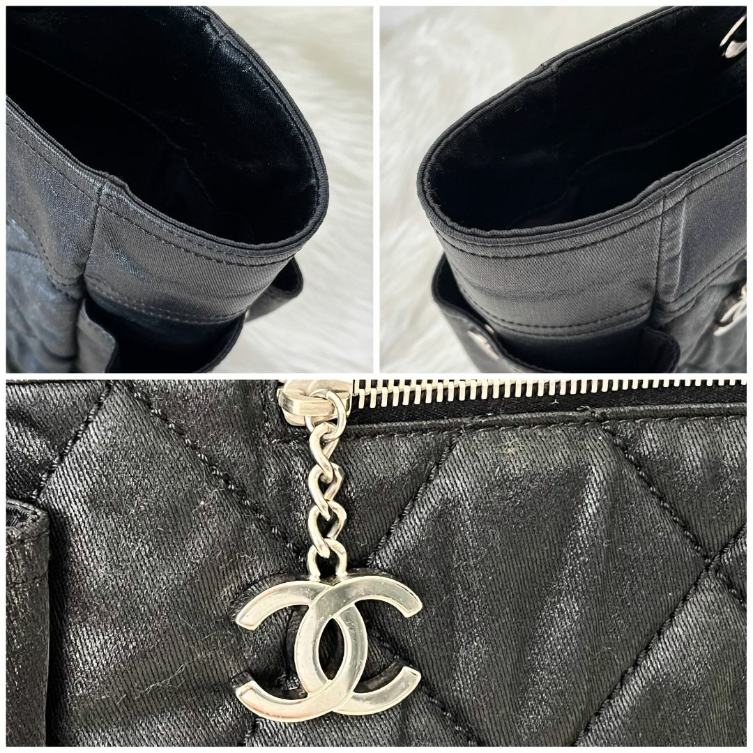 CHANEL - 【超極美品】シャネル パリビアリッツ トートバッグGM 黒の