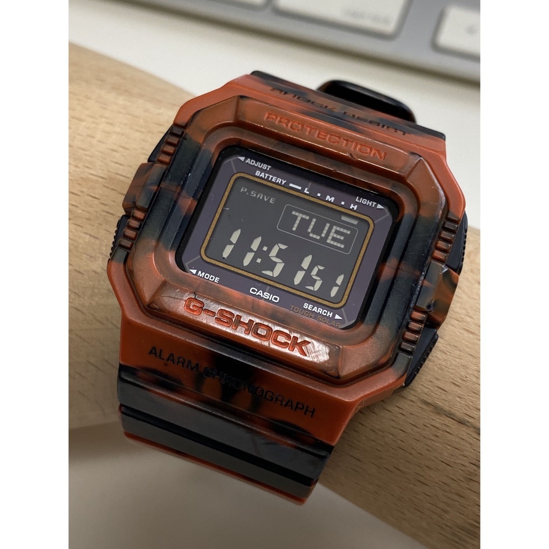 G-SHOCK(ジーショック)のG-SHOCK/ジャミン/G-5500/迷彩/マーブル/カモ/ソーラー/オレンジ メンズの時計(腕時計(デジタル))の商品写真