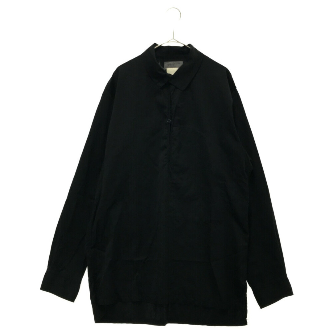 Yohji Yamamoto POUR HOMME ヨウジヤマモト プールオム 90s スッキパープルオーバーシャツ ブラック
