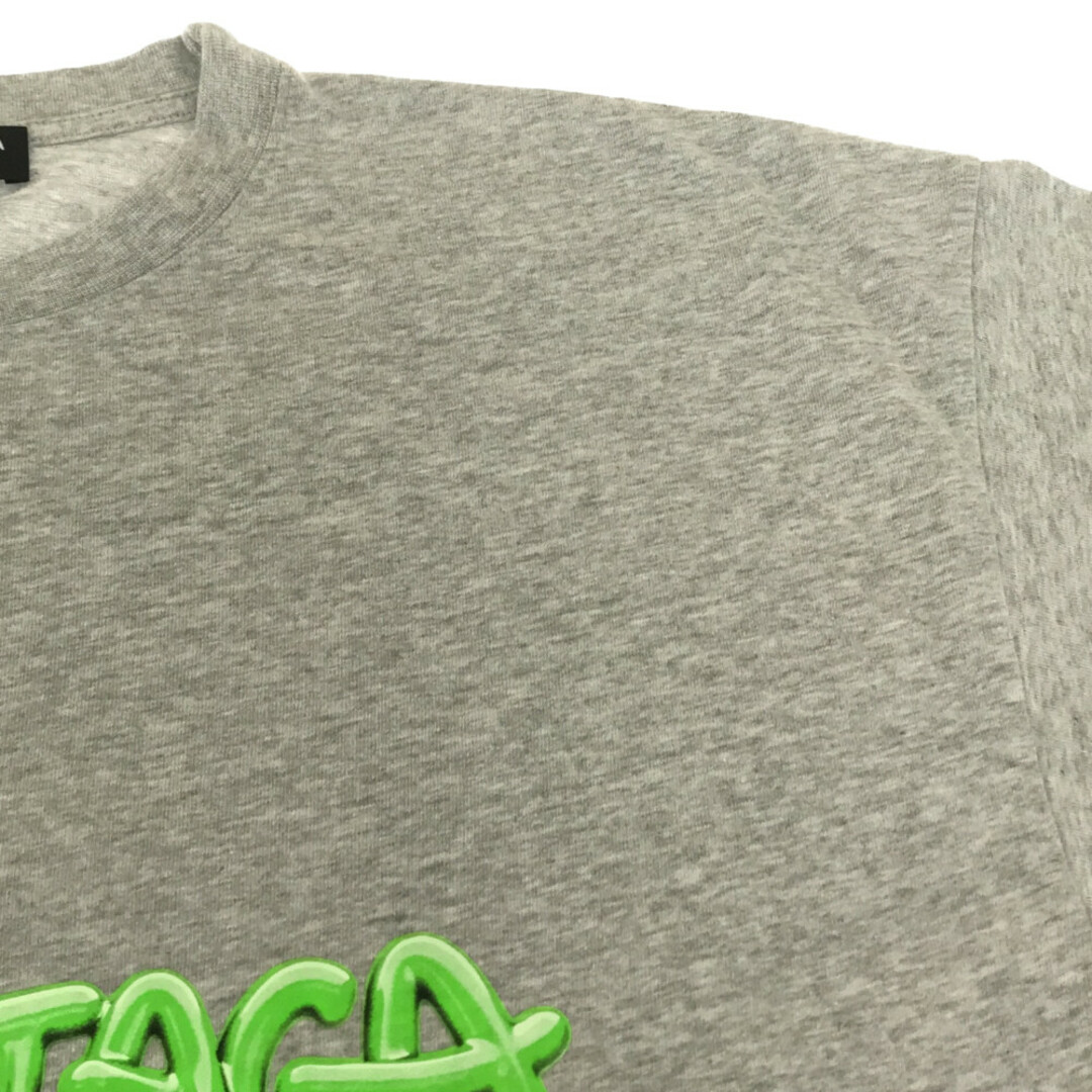 BALENCIAGA バレンシアガ 21AW Slime Graphic Logo Medium Fit Tee 676589 TLVF1 スライムグラフィックロゴ ミディアムフィット 半袖Tシャツ カットソー グレー