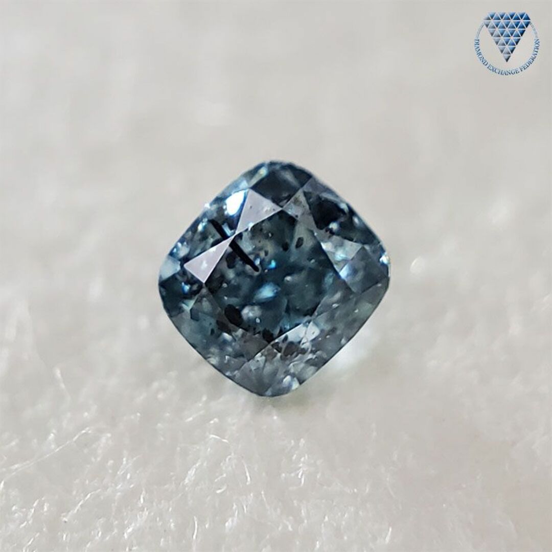0.046 ct F.Dp.Grn - Blue 天然 ブルー ダイヤモンドブルー