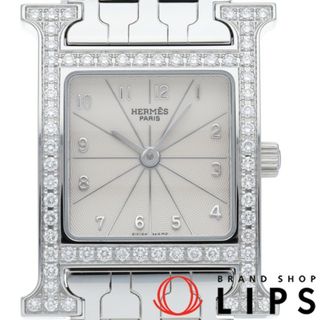 【仕上済/ベルト2種】エルメス Hウォッチ ゴールド ダイヤ SS レディース 腕時計 HERMES 時計