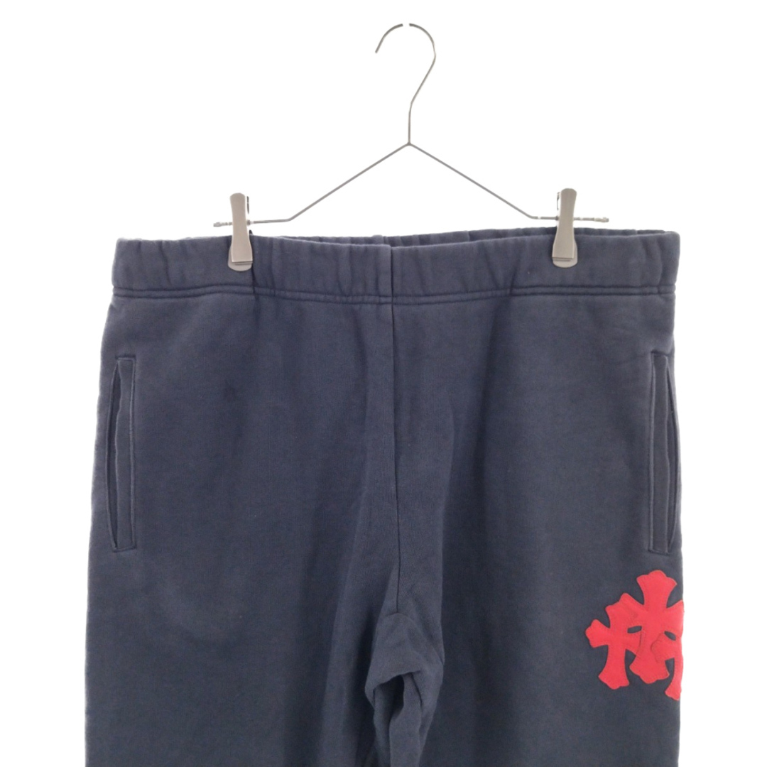 CHROME HEARTS GRP Y NOT Sweat Shorts クロムハーツ ワイノットスウェットショーツ ショートパンツ ハーフパンツ レザートリプルクロスパッチ シルバープレート ブラック サイズL【230916】【新古品】【me04】