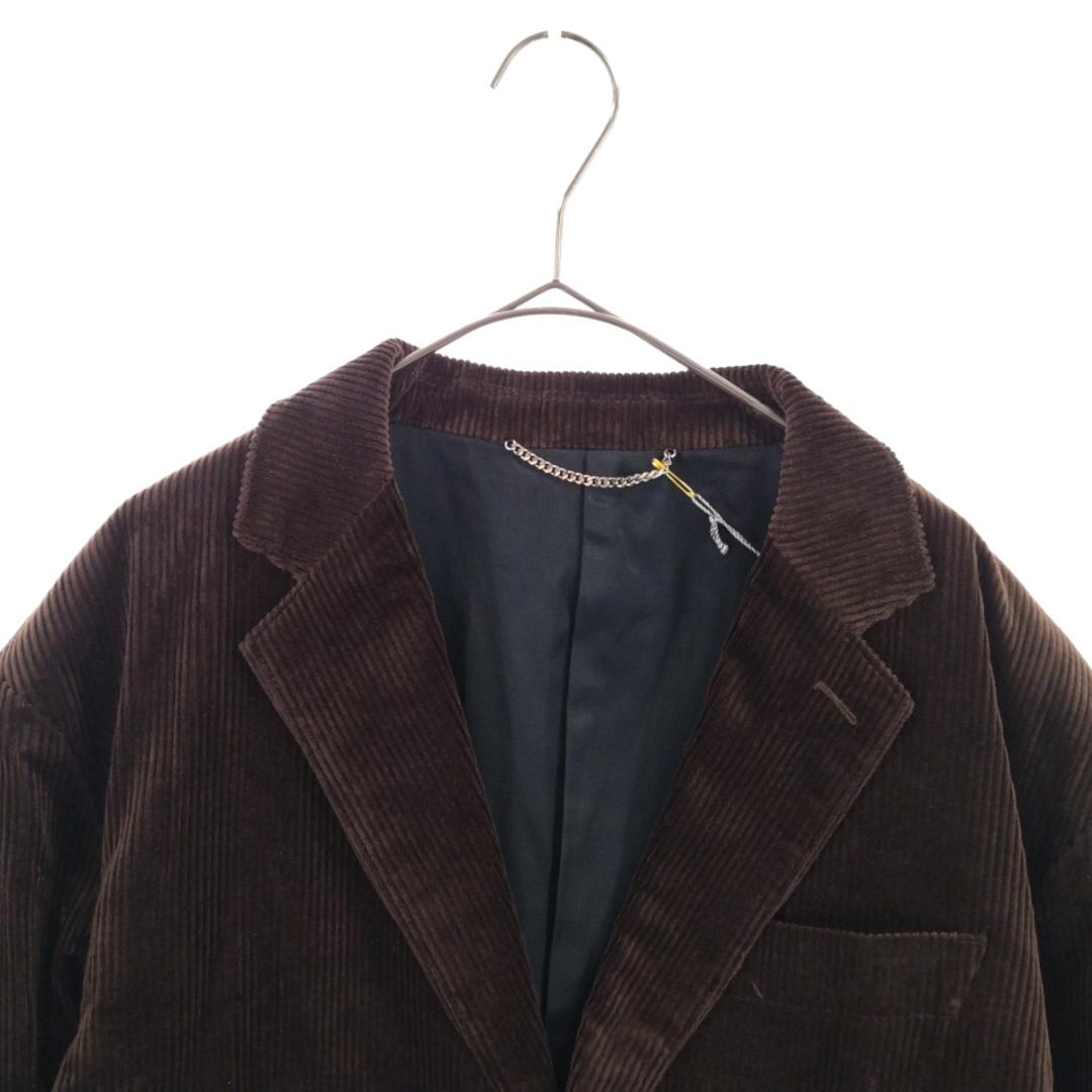 WACKO MARIA ワコマリア 20AW UNCONSTRUCTED JACKET DUCA VISCONTI アンコンストラクテッド コーデュロイジャケット テーラードジャケット 20FW-WMO-JK03 ブラウン