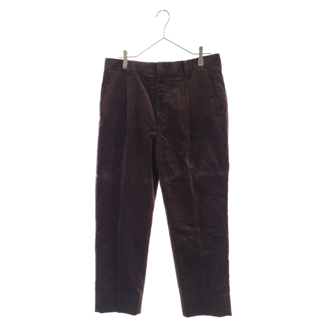 WACKO MARIA ワコマリア 20AW PLEATED TROUSERS DUCA VISCONTI コーデュロイ プリーツトラウザー スラックスパンツ ブラウン 20FW-WMP-TR15 スラックス