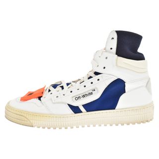 OFF-WHITE オフホワイト Low 3.0 Off-court High-top Sneakers ハイカットスニーカー シューズ ホワイト/ブルー OMIA065S188000160130