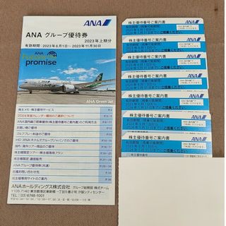 エーエヌエー(ゼンニッポンクウユ)(ANA(全日本空輸))の全日空 株主優待チケット 7枚セット+グループ優待券(航空券)