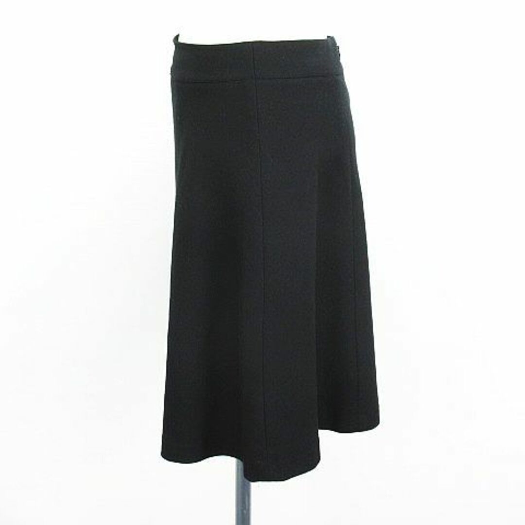 CLEAR IMPRESSION(クリアインプレッション)のクリアインプレッション スカート ひざ丈 フレア ストレッチ 2 ブラック レディースのスカート(ひざ丈スカート)の商品写真