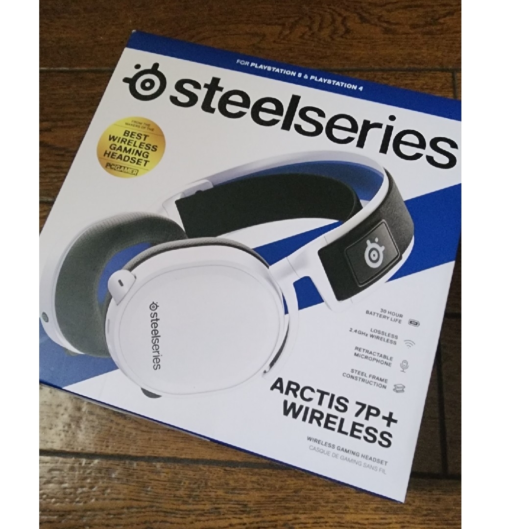 PlayStation(プレイステーション)のSteelSeries Arctis 7P+ wireless スマホ/家電/カメラのオーディオ機器(ヘッドフォン/イヤフォン)の商品写真