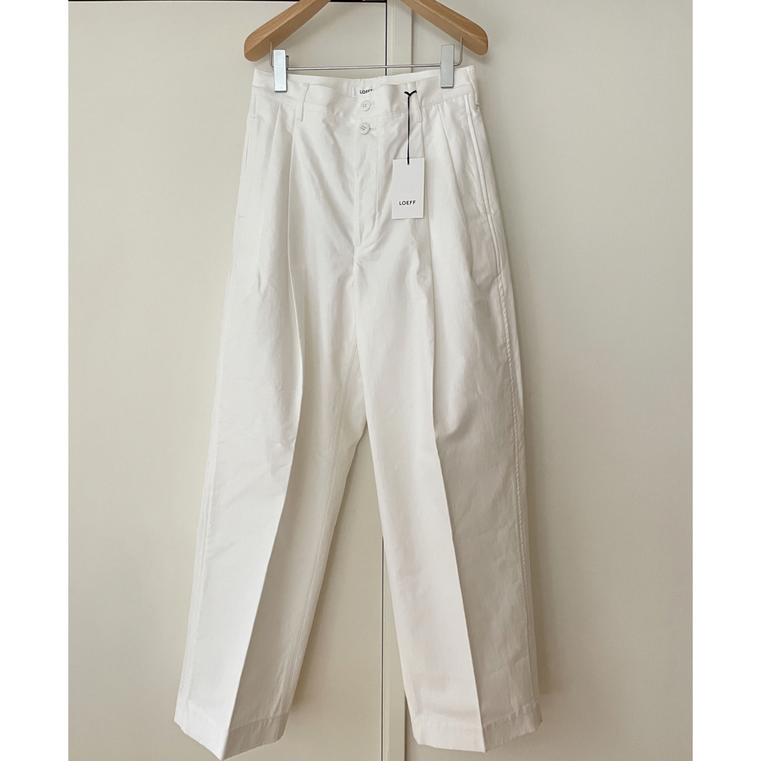 UNITED ARROWS - LOEFF ロエフ コットンツイル 2タックパンツ UNITED ARROWS - LOEFF ロエフ コットンツイル 2タックパンツ